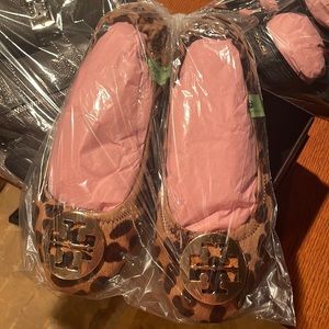 TORI BURCH LEOPARD PRINT BALLET SHOES